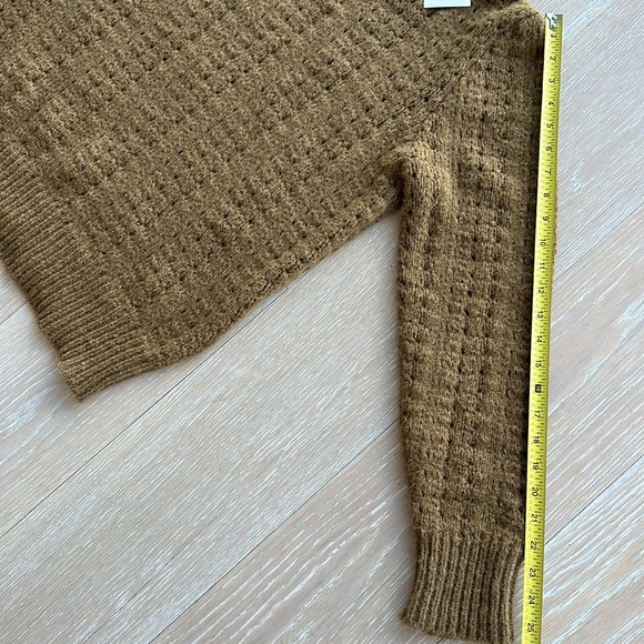 NWT PERSONS Fran Oversized Wool Blend Sweater in Moss - size Medium like SEZANE - Picture 8 of 8